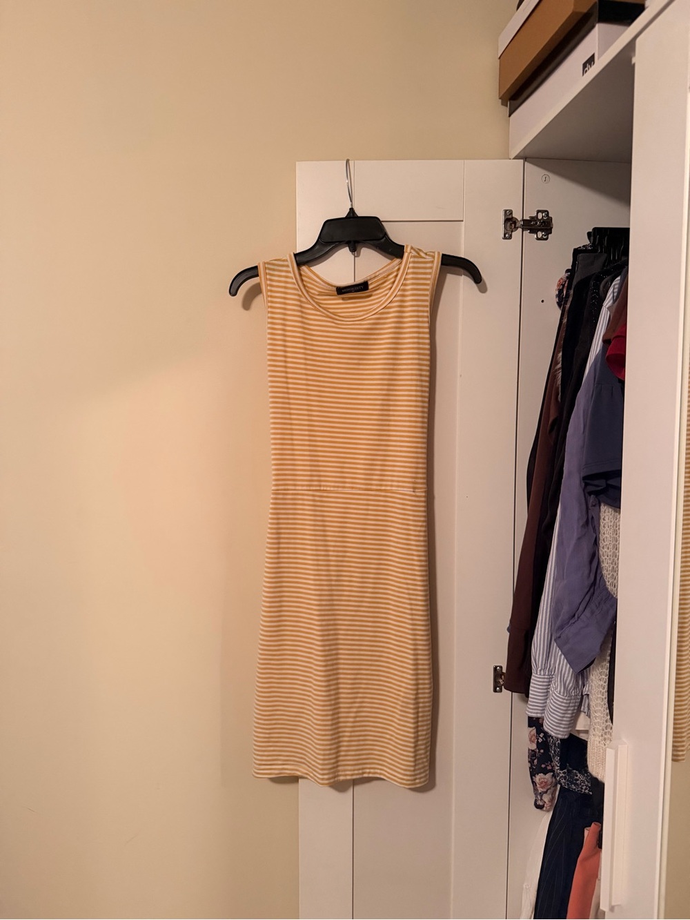 Merokeety Women's striped sleeveless mini dress
